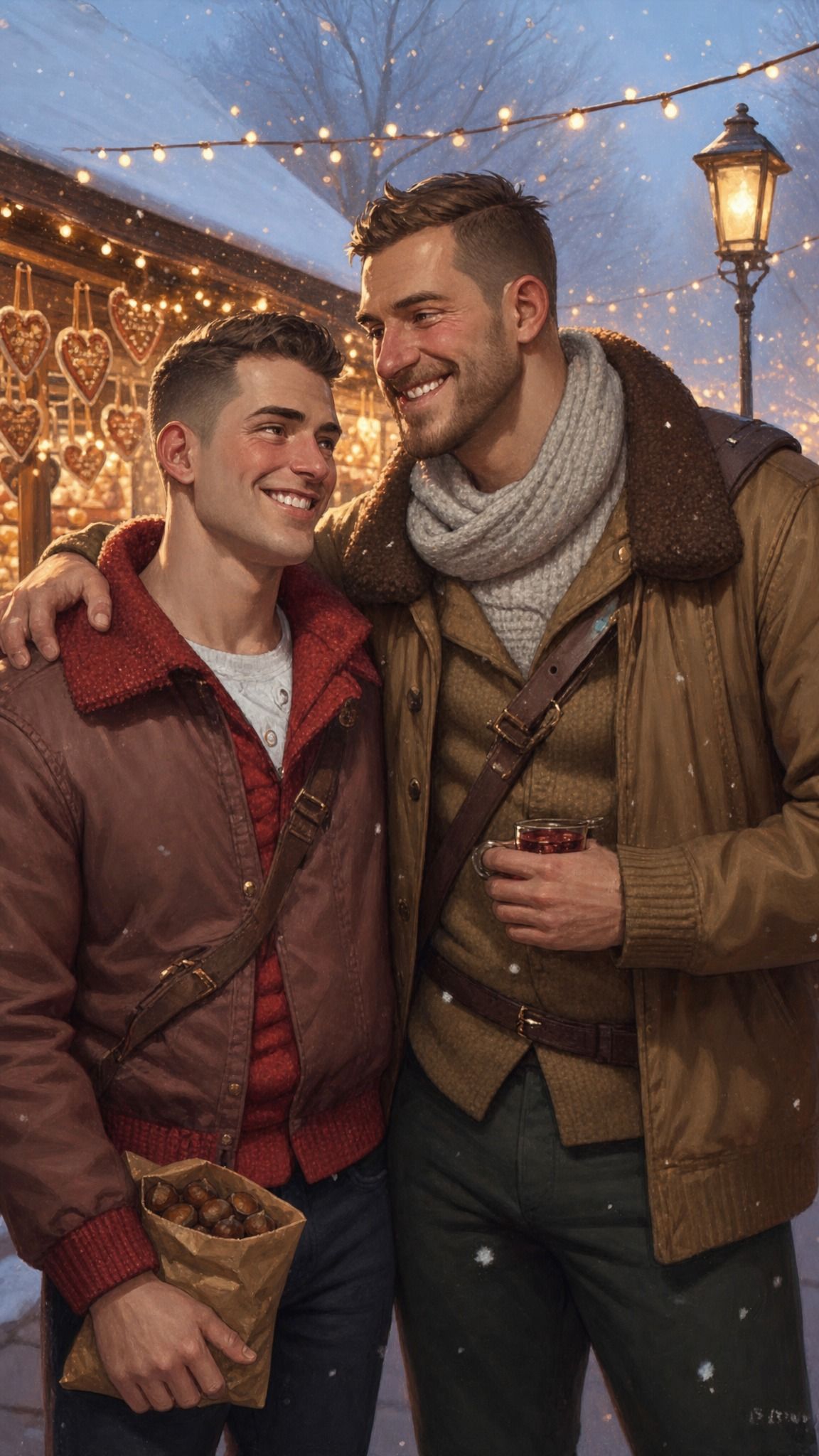 The Snowball At The Winter Market | Two Of Them