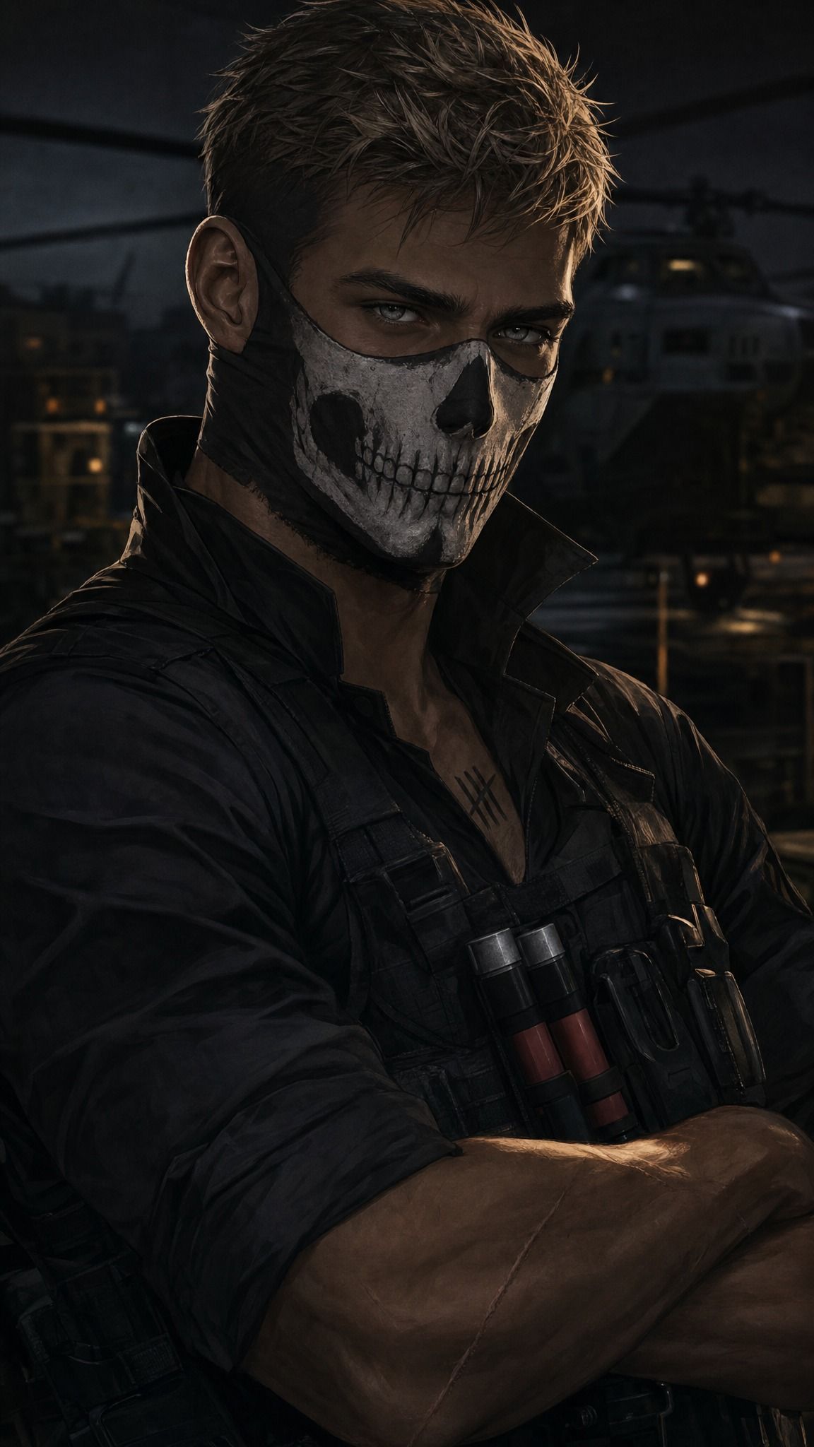 Ewan Carver, Military Kuudere AI Character